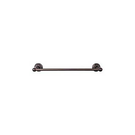 Top Knobs [ED10ORBB] Die Cast Zinc Single Towel Bar - Edwardian Hex Series - Oil Rubbed Bronze Finish - 30&quot; C/C - 32 1/2&quot; L