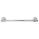 Top Knobs [ED10PCB] Die Cast Zinc Single Towel Bar - Edwardian Hex Series - Polished Chrome Finish - 30" C/C - 32 1/2" L