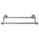 Top Knobs [ED11APB] Die Cast Zinc Double Towel Bar - Edwardian Hex Series - Antique Pewter Finish - 30&quot; C/C - 32 1/2&quot; L