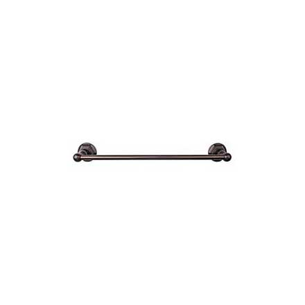 Top Knobs [ED6ORBB] Die Cast Zinc Single Towel Bar - Edwardian Hex Series - Oil Rubbed Bronze Finish - 18" C/C - 20 1/2" L