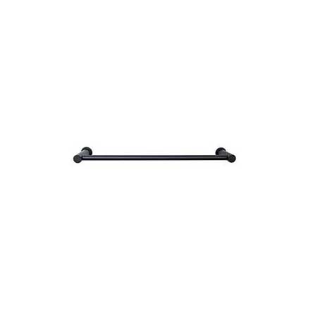 Top Knobs [HOP10BLK] Die Cast Zinc Single Towel Bar - Hopewell Series - Flat Black Finish - 30&quot; C/C - 31 1/2&quot; L