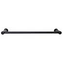 Top Knobs [HOP10BLK] Die Cast Zinc Single Towel Bar - Hopewell Series - Flat Black Finish - 30" C/C - 31 1/2" L