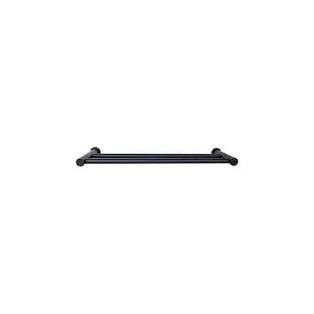 Top Knobs [HOP11BLK] Die Cast Zinc Double Towel Bar - Hopewell Series - Flat Black Finish - 30&quot; C/C - 31 1/2&quot; L