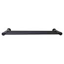 Top Knobs [HOP11BLK] Die Cast Zinc Double Towel Bar - Hopewell Series - Flat Black Finish - 30&quot; C/C - 31 1/2&quot; L