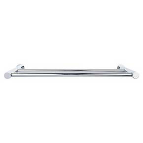 Top Knobs [HOP11PC] Die Cast Zinc Double Towel Bar - Hopewell Series - Polished Chrome Finish - 30" C/C - 21 1/2" L