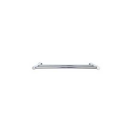 Top Knobs [HOP11PC] Die Cast Zinc Double Towel Bar - Hopewell Series - Polished Chrome Finish - 30&quot; C/C - 31 1/2&quot; L