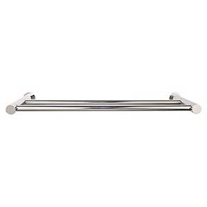 Top Knobs [HOP11PN] Die Cast Zinc Double Towel Bar - Hopewell Series - Polished Nickel Finish - 30" C/C - 21 1/2" L