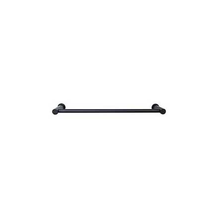 Top Knobs [HOP6BLK] Die Cast Zinc Single Towel Bar - Hopewell Series - Flat Black Finish - 18&quot; C/C - 19 1/2&quot; L