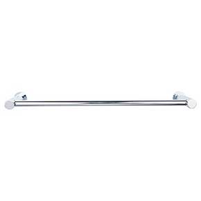 Top Knobs [HOP6PC] Die Cast Zinc Single Towel Bar - Hopewell Series - Polished Chrome Finish - 18" C/C - 19 1/2" L