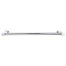 Top Knobs [HOP6PC] Die Cast Zinc Single Towel Bar - Hopewell Series - Polished Chrome Finish - 18" C/C - 19 1/2" L