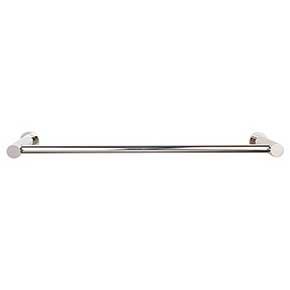 Top Knobs [HOP6PN] Die Cast Zinc Single Towel Bar - Hopewell Series - Polished Nickel Finish - 18" C/C - 19 1/2" L