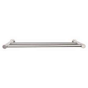 Top Knobs [HOP9BSN] Die Cast Zinc Double Towel Bar - Hopewell Series - Brushed Satin Nickel Finish - 24" C/C - 25 1/2" L