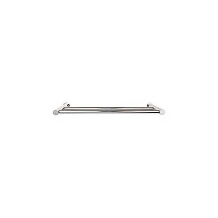 Top Knobs [HOP9PN] Die Cast Zinc Double Towel Bar - Hopewell Series - Polished Nickel Finish - 24" C/C - 25 1/2" L