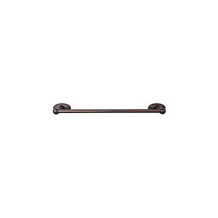 Top Knobs [ED10ORBC] Die Cast Zinc Single Towel Bar - Edwardian Oval Series - Oil Rubbed Bronze Finish - 30" C/C - 32 1/2" L