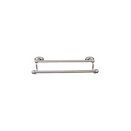 Top Knobs [ED11APC] Die Cast Zinc Double Towel Bar - Edwardian Oval Series - Antique Pewter Finish - 30&quot; C/C - 32 1/2&quot; L