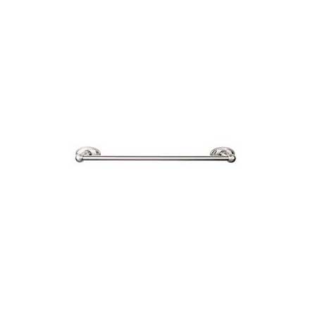 Top Knobs [ED6BSNC] Die Cast Zinc Single Towel Bar - Edwardian Oval Series - Brushed Satin Nickel Finish - 18&quot; C/C - 20 1/2&quot; L