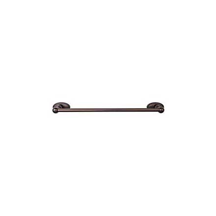 Top Knobs [ED8ORBC] Die Cast Zinc Single Towel Bar - Edwardian Oval Series - Oil Rubbed Bronze Finish - 24&quot; C/C - 26 1/2&quot; L