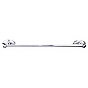 Top Knobs [ED8PCC] Die Cast Zinc Single Towel Bar - Edwardian Oval Series - Polished Chrome Finish - 24" C/C - 26 1/2" L