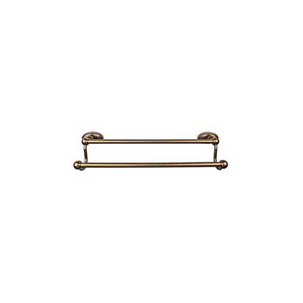 Top Knobs [ED9GBZC] Die Cast Zinc Double Towel Bar - Edwardian Oval Series - German Bronze Finish - 24" C/C - 26 1/2" L
