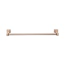 Top Knobs [AQ10BB] Die Cast Zinc Single Towel Bar - Aqua Series - Brushed Bronze Finish - 30" C/C - 31 1/4" L