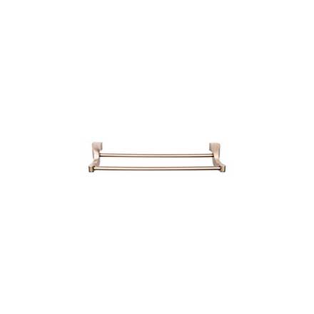 Top Knobs [AQ11BB] Die Cast Zinc Double Towel Bar - Aqua Series - Brushed Bronze Finish - 30" C/C - 31 1/4" L
