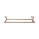 Top Knobs [AQ11BB] Die Cast Zinc Double Towel Bar - Aqua Series - Brushed Bronze Finish - 30" C/C - 31 1/4" L