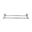 Top Knobs [AQ11PC] Die Cast Zinc Double Towel Bar - Aqua Series - Polished Chrome Finish - 30&quot; C/C - 31 1/4&quot; L