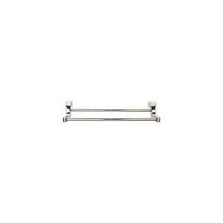Top Knobs [AQ7PN] Die Cast Zinc Double Towel Bar - Aqua Series - Polished Nickel Finish - 18" C/C - 19 1/4" L