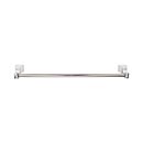 Top Knobs [AQ8PN] Die Cast Zinc Single Towel Bar - Aqua Series - Polished Nickel Finish - 24" C/C - 25 1/4" L