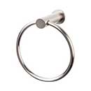 Top Knobs [HOP5BSN] Die Cast Zinc Single Towel Ring - Hopewell Series - Brushed Satin Nickel Finish