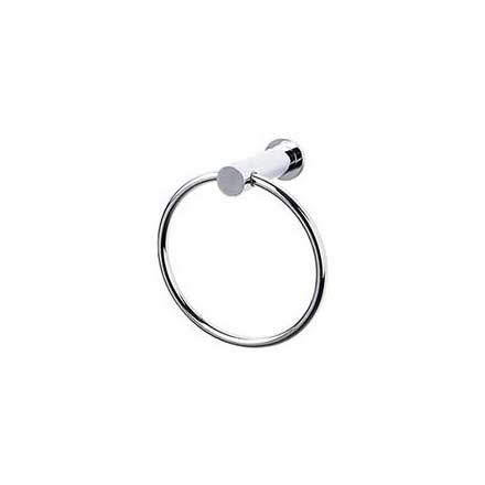 Top Knobs [HOP5PC] Die Cast Zinc Single Towel Ring - Hopewell Series - Polished Chrome Finish