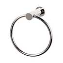 Top Knobs [HOP5PN] Die Cast Zinc Single Towel Ring - Hopewell Series - Polished Nickel Finish