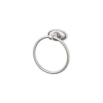 Top Knobs [ED5APC] Die Cast Zinc Single Towel Ring - Edwardian Oval Series - Antique Pewter Finish