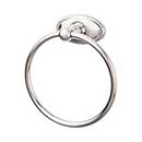 Top Knobs [ED5BSNC] Die Cast Zinc Single Towel Ring - Edwardian Oval Series - Brushed Satin Nickel Finish