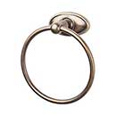 Top Knobs [ED5GBZC] Die Cast Zinc Single Towel Ring - Edwardian Oval Series - German Bronze Finish