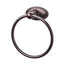 Top Knobs [ED5ORBC] Die Cast Zinc Single Towel Ring - Edwardian Oval Series - Oil Rubbed Bronze Finish