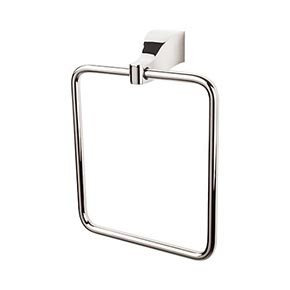 Top Knobs [AQ5PN] Die Cast Zinc Single Towel Ring - Aqua Series - Polished Nickel Finish