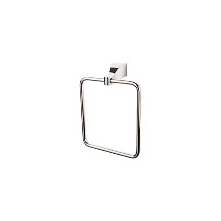 Top Knobs [AQ5PN] Die Cast Zinc Single Towel Ring - Aqua Series - Polished Nickel Finish