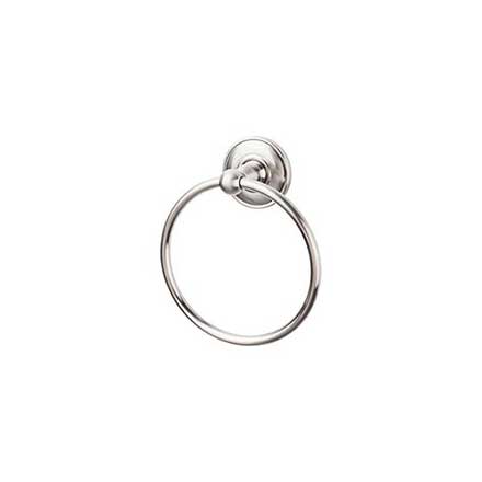 Top Knobs [ED5BSND] Die Cast Zinc Single Towel Ring - Edwardian Plain Series - Brushed Satin Nickel Finish