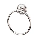 Top Knobs [ED5BSND] Die Cast Zinc Single Towel Ring - Edwardian Plain Series - Brushed Satin Nickel Finish