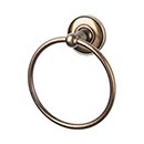 Top Knobs [ED5GBZD] Die Cast Zinc Single Towel Ring - Edwardian Plain Series - German Bronze Finish