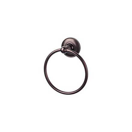 Top Knobs [ED5ORBD] Die Cast Zinc Single Towel Ring - Edwardian Plain Series - Oil Rubbed Bronze Finish