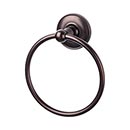 Top Knobs [ED5ORBD] Die Cast Zinc Single Towel Ring - Edwardian Plain Series - Oil Rubbed Bronze Finish