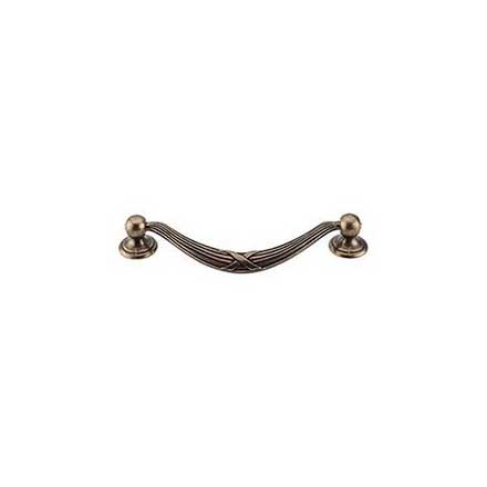 Top Knobs [M933] Die Cast Zinc Cabinet Drop Pull - Ribbon &amp; Reed Series - Oversized - German Bronze Finish - 5 1/16&quot; C/C - 6 1/16&quot; L