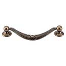 Top Knobs [M933] Die Cast Zinc Cabinet Drop Pull - Ribbon & Reed Series - Oversized - German Bronze Finish - 5 1/16" C/C - 6 1/16" L