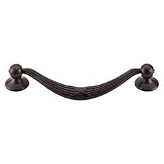 Top Knobs [M934] Die Cast Zinc Cabinet Drop Pull - Ribbon &amp; Reed Series - Oversized - Oil Rubbed Bronze Finish - 5 1/16&quot; C/C - 6 1/16&quot; L