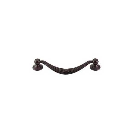 Top Knobs [M934] Die Cast Zinc Cabinet Drop Pull - Ribbon &amp; Reed Series - Oversized - Oil Rubbed Bronze Finish - 5 1/16&quot; C/C - 6 1/16&quot; L