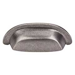 Top Knobs [M1410] Solid Bronze Cabinet Cup Pull - Dakota Cup Series - Silicon Bronze LIght Finish - 3&quot; C/C - 4 3/8&quot; L