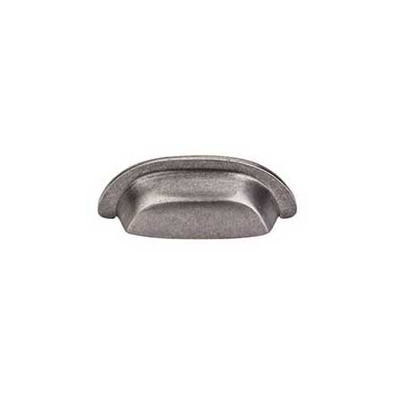 Top Knobs [M1410] Solid Bronze Cabinet Cup Pull - Dakota Cup Series - Silicon Bronze LIght Finish - 3&quot; C/C - 4 3/8&quot; L