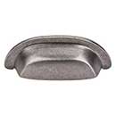 Top Knobs [M1410] Solid Bronze Cabinet Cup Pull - Dakota Cup Series - Silicon Bronze LIght Finish - 3" C/C - 4 3/8" L